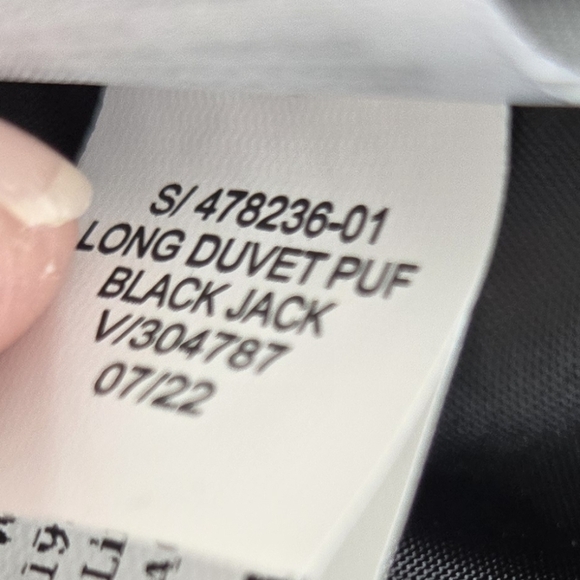 Old Navy Water Black Resistant Long Duvet Puffer Coat Size Small - Picture 10 of 12